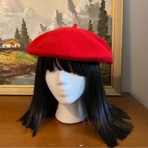 Red French Beret Hat